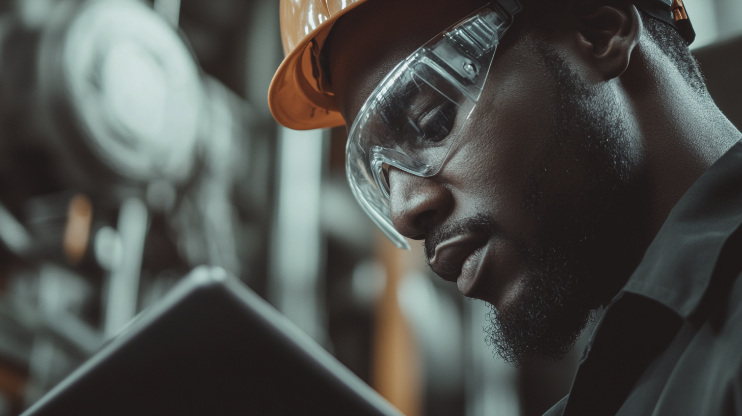 Safety manager wearing PPE