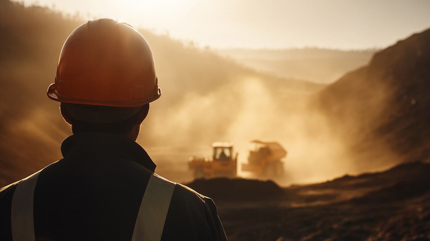 Open pit mining operation